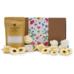 DeeWeeCoffret cadeau SPA -Sel de bain & Fleurs de savon - Rhume & Grippe